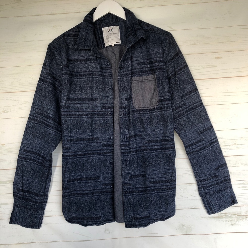 Dark Blue Button-Down Long Sleeve